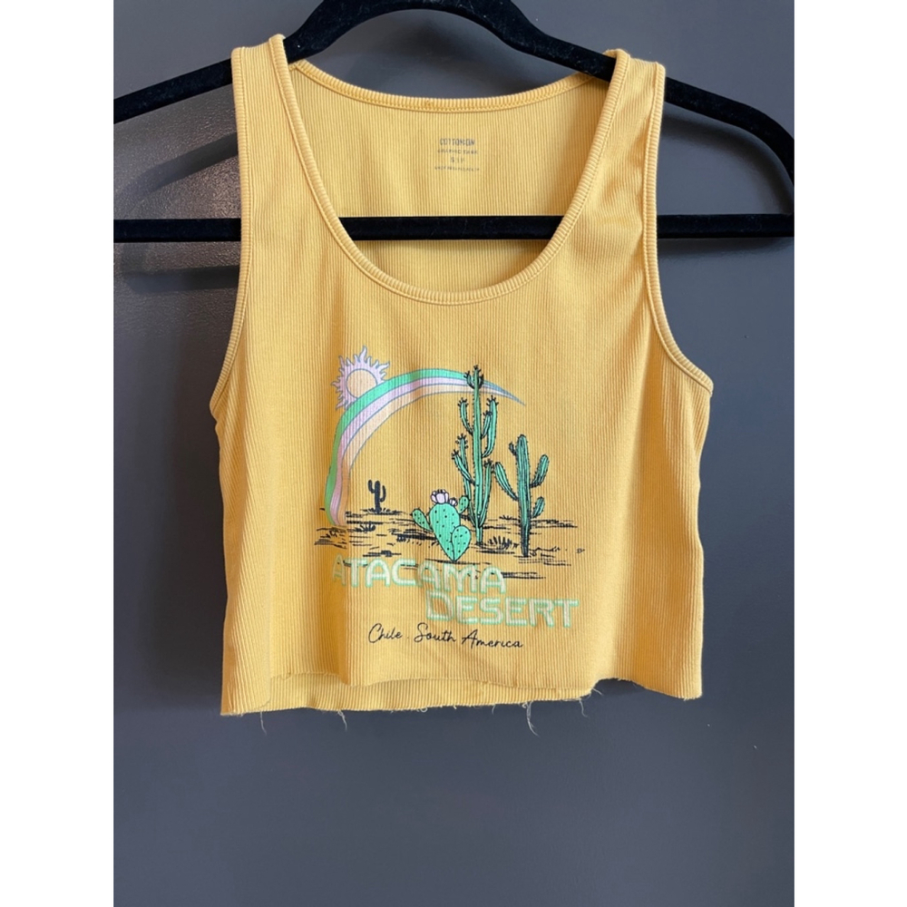 Women's Cotton On Tank Top S Yellow